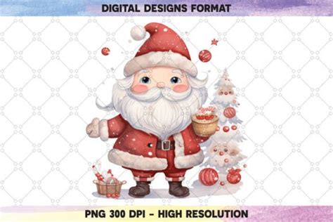 Funny Santa Christmas Tree Sublimation Graphic By Bolder Design Studio