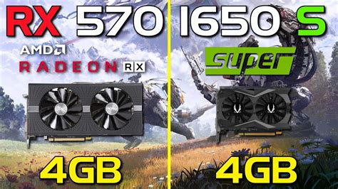 Rx 570 Vs Gtx 1650 Super Test In 10 Games In 2020 Youtube