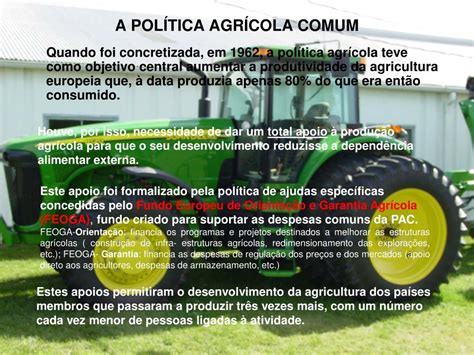 PPT A POLÍTICA AGRÍCOLA COMUM PowerPoint Presentation free download