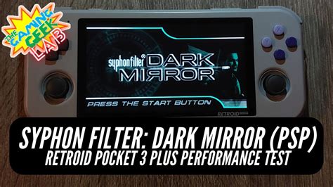 Retroid Pocket 3 Plus Performance Test Syphon Filter Dark Mirror