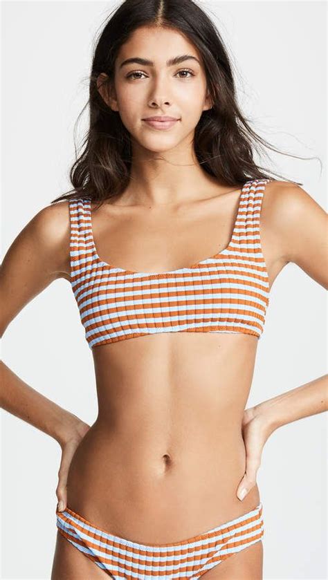 Solid Striped The Elle Bikini Top Bikini Tops Bikinis Solid Striped