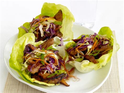 Moo Shu Pork In Lettuce Cups Recipe Food Network Kitchen Food Network