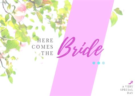 Bride Greeting Card Template Visme