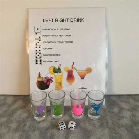 Excited to share this item from my #etsy shop: Left Right Drink ...