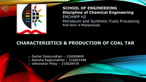 (PDF) Characteristics & Production of Coal Tar