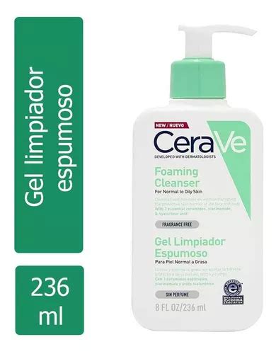 Cerave Gel Limpiador Espumoso Con 236 Ml Tipo De Piel Mixta Grasa