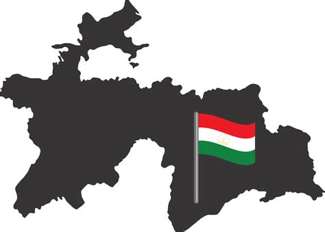 Tajikistan Flag Pin Map 23529889 Png