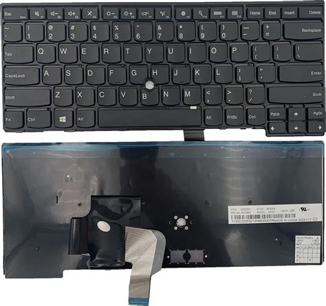 yhfshop Teclado de repuesto para portátil Lenovo Thinkpad T440 T440P