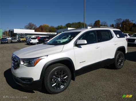 White Frost Tricoat Gmc Acadia Slt Awd Photo