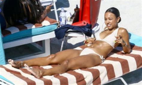 Karrueche Tran Shows Off Her Petite Bikini Body In Miami