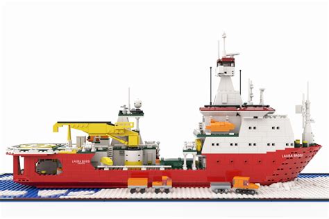 Research Vessel Laura Bassi Building Techniques Lego Brick Hull