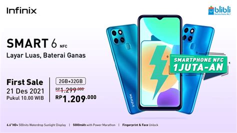 Spesifikasi Dan Harga Resmi Infinix Smart 6 NFC Di Indonesia