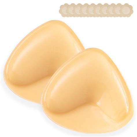 Double Sided Sticky Bra Push Up Adhesive Bra Inserts Padded Reusable Bikini Boob Lift For
