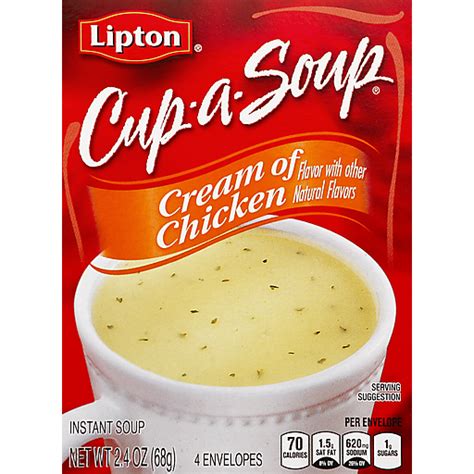 Lipton Instant Soup Cream Of Chicken 4 Ea Dry Soup Mixes Reasors