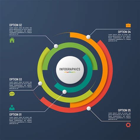 Premium Vector Circle Chart Infographic Template For Data Visualization