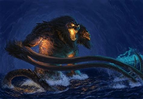 Demogorgon In Dark Lake 5e Demogorgon Dnd Art Fantasy Creatures