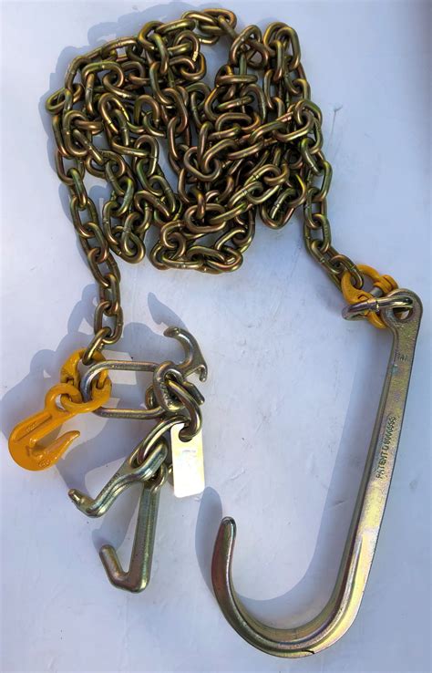 Custom Made Grade 70 516 Chain Assembly With A 15 J Hook