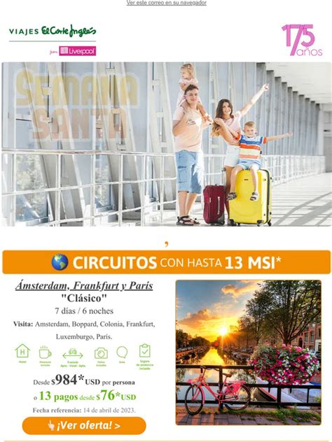 Veci Viajes El Corte Ingles Disfruta De Unas Vacaciones