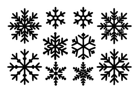 Snowflake Svg Snow Silhouette Svg Graphic By Creative Art · Creative Fabrica