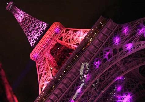 Eiffel Tower Turns Pink For Breast Cancer India Tv