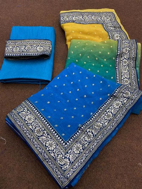 Shimmer Silk Designer Saree 6 3 M With Blouse Piece At Rs 850 In Surat