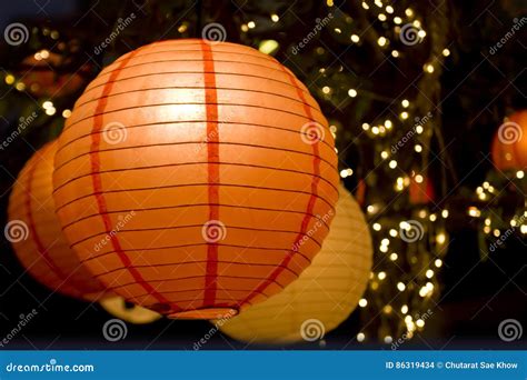 Romantic Japanese Paper Lantern Stock Photo Image Of Party Blossom