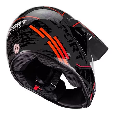 Capacete Moto Bieffe 3 Sport Drax Masculino Feminino Cor Preto