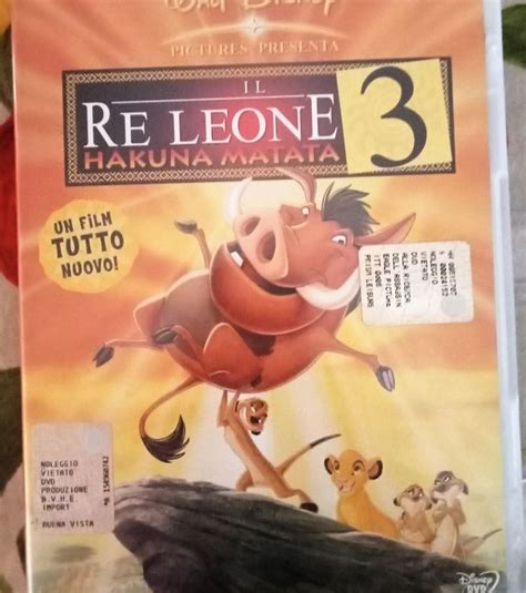 IL Re Leone 3 Hakuna Matata DVD Animazione Ottime Condizioni