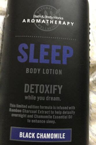 Bath And Body Works Black Chamomile 6 5 Oz Lotion Aromatherapy Sleep Detoxify For Sale Online Ebay