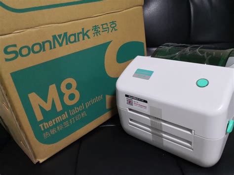 SoonMark M8 Thermal Label Printer with A6 sticker for Shopee Lazada ...