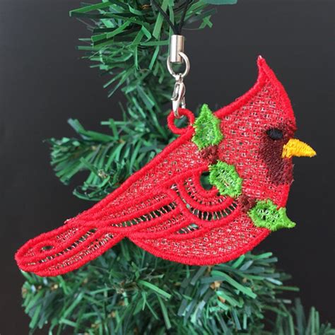 Fsl Dazzling Christmas Ornament Free Standing Lace Machine Etsy