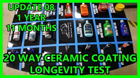 Ceramic Coating Longevity Test 20 WAY UPDATE 07 1 YEAR 11 MONTH