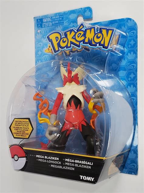 Pokemon Mega Blaziken Action Figure Great Articulation Tomy Mosc