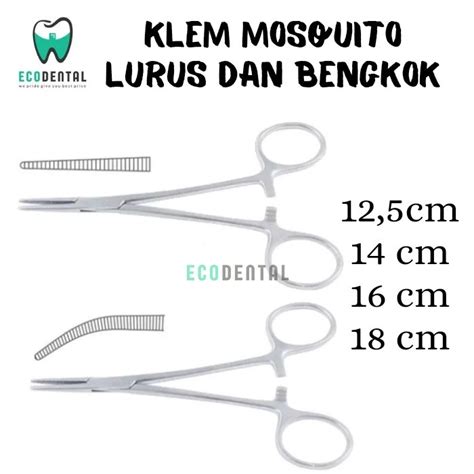 Jual Klem Mosquito Lurus Bengkok Klem Arteri Straight Curved Shopee