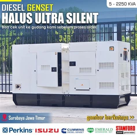 Jual Mesin Genset Ultra Silent 20kva 25kva 30kva 40kva 50kva Perkins