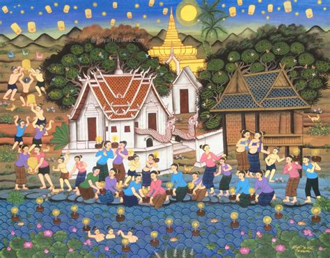 Famous Thailand Painting Arts And Crafts Royal Thai Art