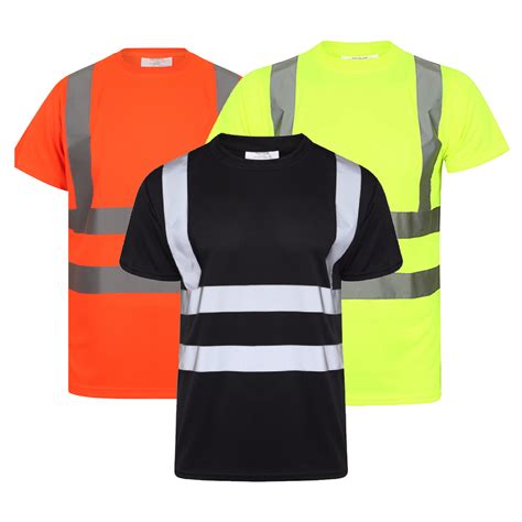 High Visibility Short Sleeve Crew Neck T Shirt Kapton Work Wear