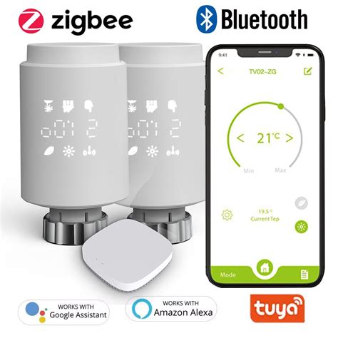 Tuya Smart Radiator Thermostat With Zigbee Hubprogrammable Warm Floor Thermostat Temperature