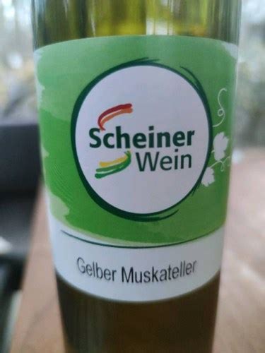 Scheiner Wein Gelber Muskateller Vivino Australia