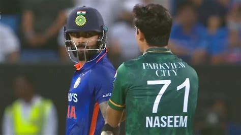 Naseem Shah Trying To Sledge Virat Kohli But Then See What Happened