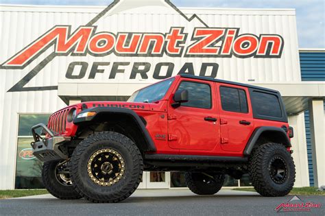 Red Lifted Jeep Wrangler