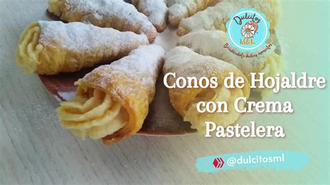 Esp Eng Conos De Hojaldre Rellenos De Crema Pastelera Speak