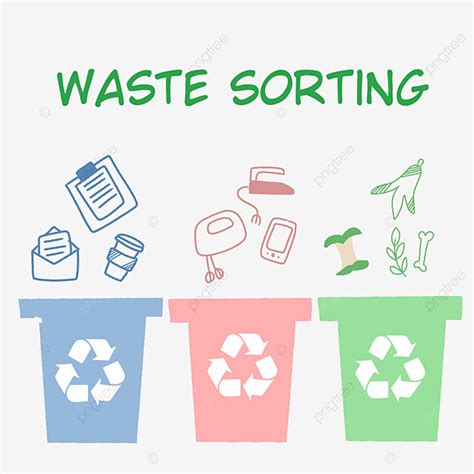 Garbage Sorting Png Image Garbage Sorting Classification Illustration