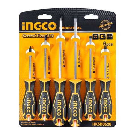 Ingco HKSD0628 6 Pcs Screwdriver Set Vikas Tool Mart