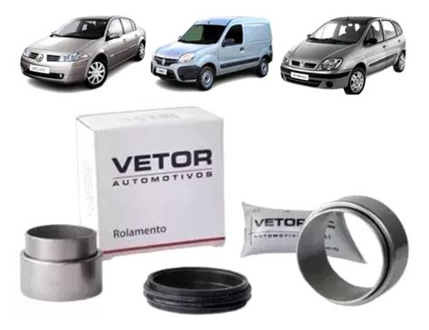 Kit Rolamento Eixo Traseiro Ranault Megane Kangoo R Scenic