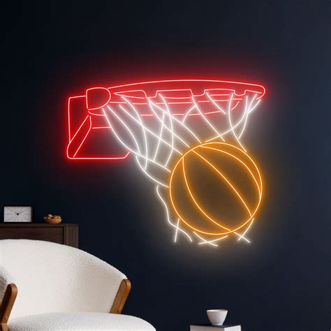 Basketball Hoop Neon Sign Basketball Ball Neon Light Basketball