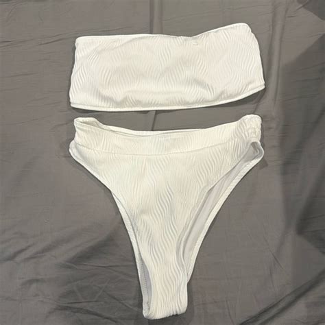 SHEIN Swim For White Strapless Bikini Poshmark
