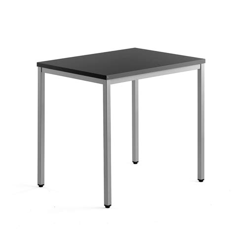 side desk qbus  mm  leg frame silver frame black aj