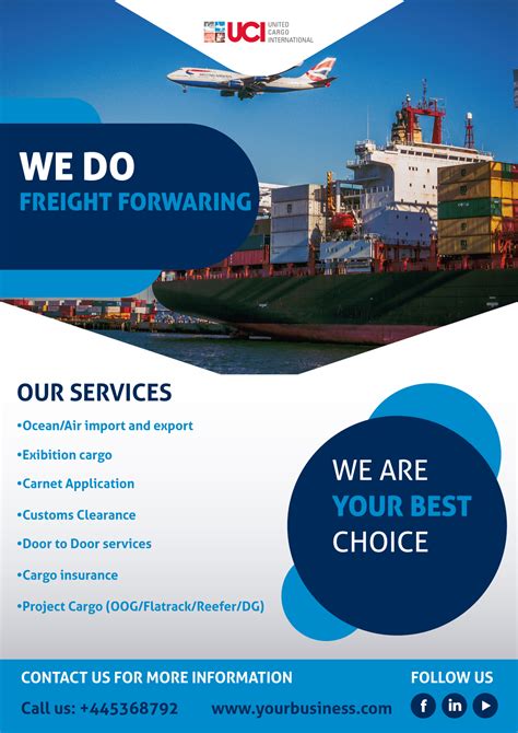 Elegant Playful Freight Forwarding Flyer Design For A Company By Devesh Graphics Design