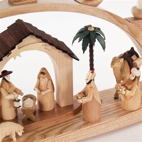 Candle Arch Nativity Electric Lights Dregeno Seiffener Originale